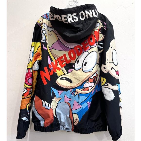Members Only X Nickelodeon Wind Breaker Men's Size Medium oversized Rare! - Picture 5 of 16